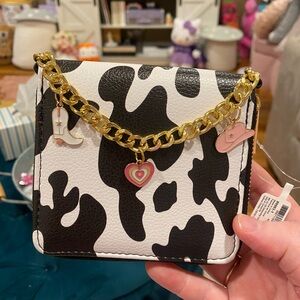 FIRST OFFER GETS IT cow print girls wallet